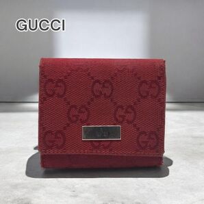 GUCCI グッチ コインケース GGキャンバス レッド757204