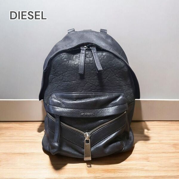 DIESEL ディーゼル リュック ブラックレザー335030
