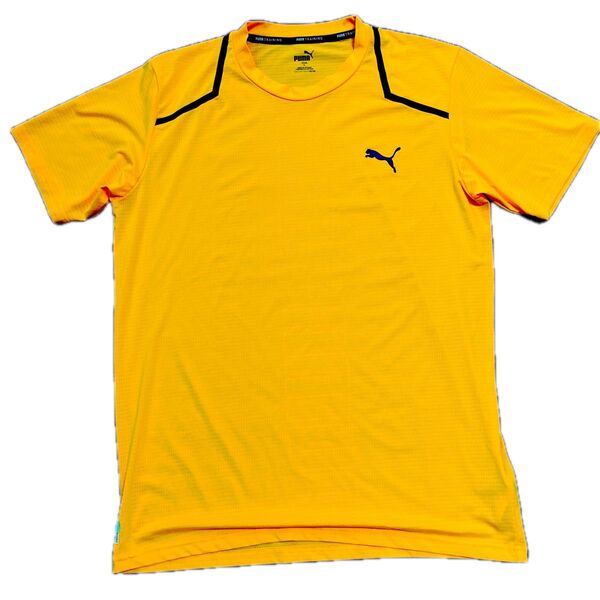 未使用品★PUMA トレーニングウェア 半袖Tシャツ ドライ オレンジ Lサイズ
