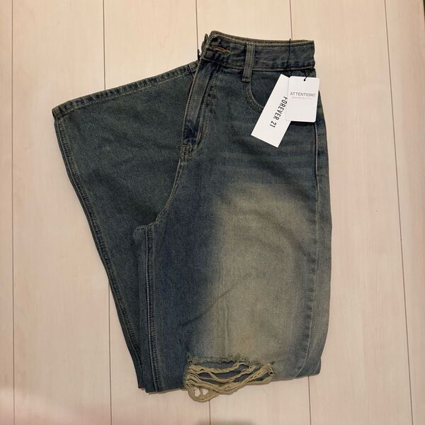 FOREVER21 (FOREVER 21) ダメージ加工デニム