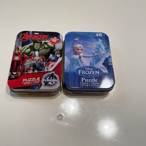 ミニパズル 2個セット アベンジャーズ アナと雪の女王