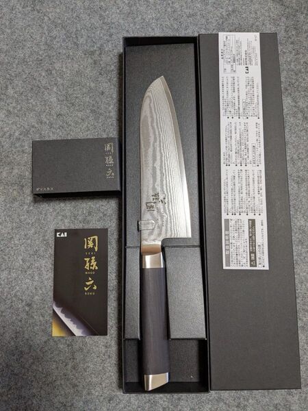貝印 関孫六 ダマスカス 三徳包丁 165mm AE5200新品 箱付きセット