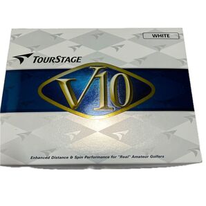 BRIDGESTONE ブリジストンゴルフボールV10 ホワイト1ダース 新品未使用1ダースダブルナンバー品