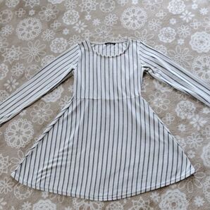 ストライプワンピース