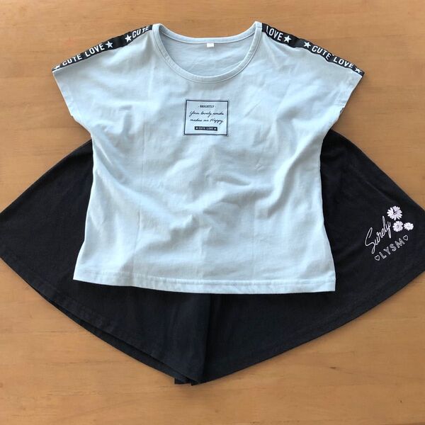 140cm Tシャツ & 130cm キュロット セット