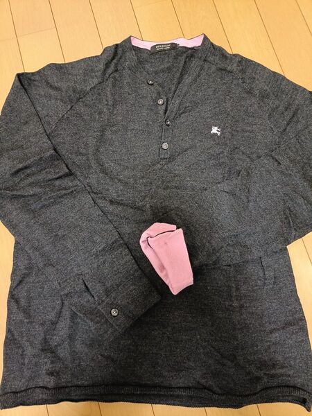 BURBERRY BLACK LABEL ニット グレー