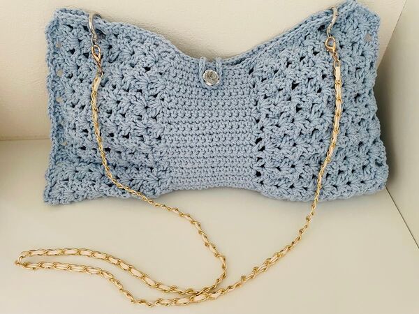 ショルダーバッグ リボンバッグ ハンドメイド