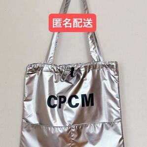 【匿名配送】CPCM アソートカラーロゴトート トートバッグ バッグ シルバー 銀 推し活