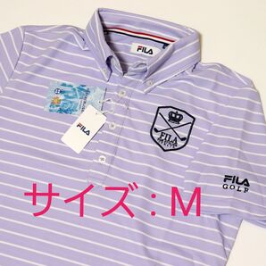 ★FILA GOLF 保温冷感 UV 半袖 ボタンダウン ポロシャツ ※252※1510