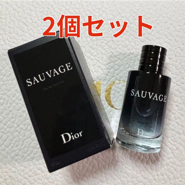 ディオール ソヴァージュ オードゥトワレ ボトル 10ml 2個セット 香水サンプル ミニチュア Dior SAUVAGE