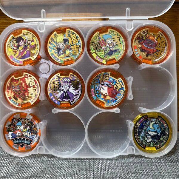 【送料込】妖怪ウォッチ 妖怪メダル レジェンドブシニャンうたメダル 七福神福吉メダル ノーマルメダル タカラブネメダル 計16枚