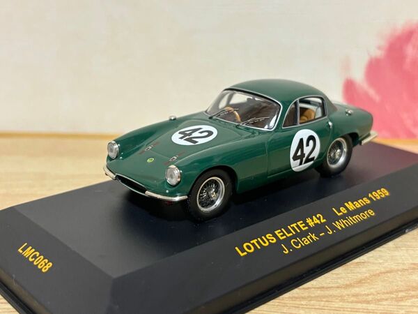 送料無料 1/43 ロータス エリート #42 ルマン 1959 ミニカー イクソ ixo LOTUS ELITE Le Mans