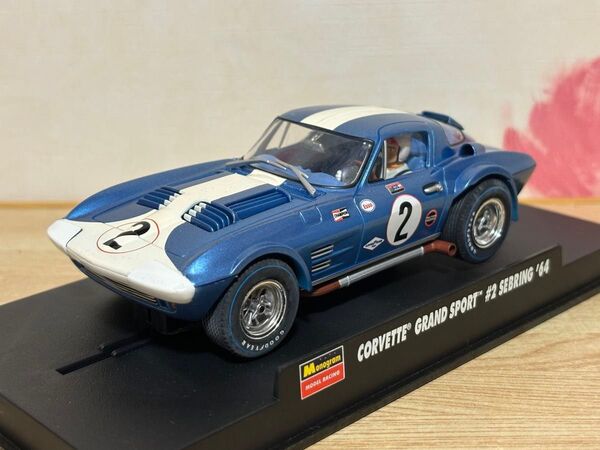 送料無料 1/32 コルベット グランドスポーツ セブリング ‘64 レースカー スロットカー Monogram CORVETTE
