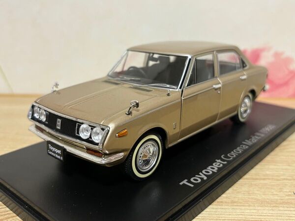 送料無料 1/24 国産名車コレクション トヨペット コロナ マーク2 旧車 ミニカー TOYOPET CORONA MARKⅡ