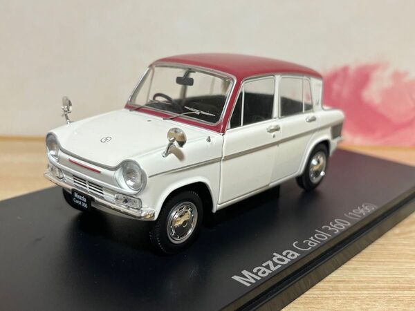 送料無料 1/24 国産名車コレクション マツダ キャロル 360 旧車 ミニカー MAZDA CAROL 1966
