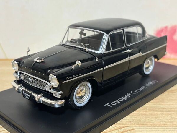 送料無料 1/24 国産名車コレクション トヨペット クラウン 旧車 ミニカー TOYOPET CROWN 1961