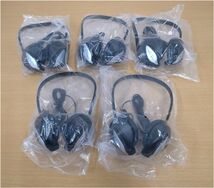 未使用品　audio-technica オーディオテクニカ　フィットネス業務用ヘッドホン　ATH-FT300　5個 + イヤーパッド　30個_画像2