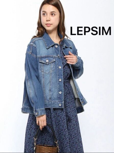 人気完売 BIGリメイクGジャン LEPSIM レプシィム ジャケット・アウター デニムジャケット ブラック ブルー