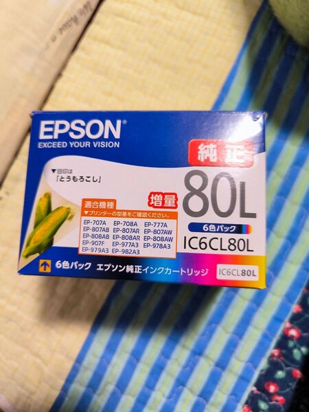 EPSON 純正インクカートリッジ IC6CL80L 6色パック 3色のみ