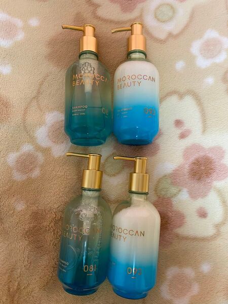 モロッカンビューティ ディープモイスト シャンプー430ml 2個 ヘアトリートメント430ml 2個 メロウリーフドリームの香り