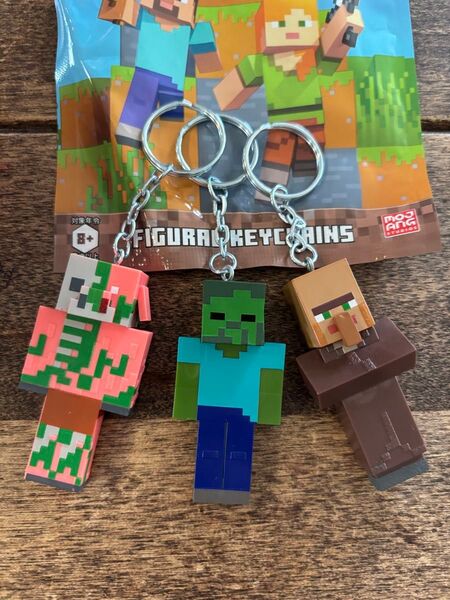 マインクラフト キーチェーン キーホルダー 3点セット マイクラ