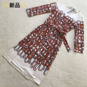 新品 DVF ダイアン NEW JULIAN ラップワンピース