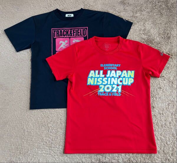 陸上 半袖 ドライ Tシャツ 記念シャツ2枚組 Sサイズ