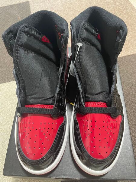 新品Nike PS Air Jordan 1 High OG "Patent Bred" ナイキ エアジョーダン1 ブレッド