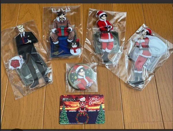 非売品 サンシャインプリンスホテル宿泊者限定 進撃の巨人 缶バッチ アクリルスタンド4種 ルームキー
