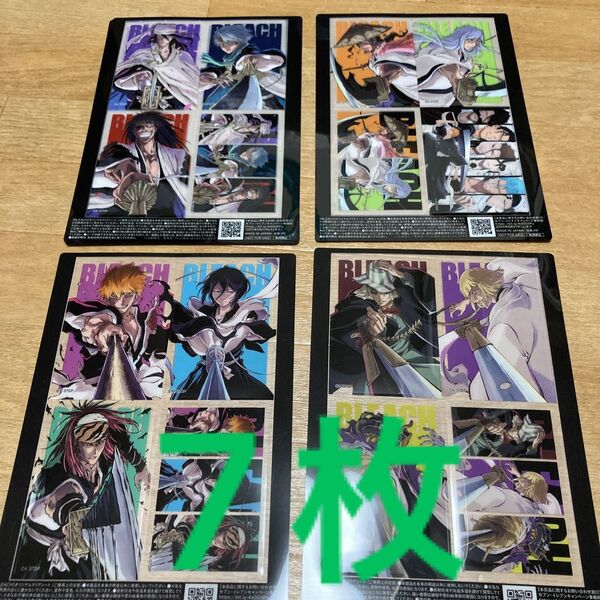 BLEACH クリアシート 全4種 コンプリート セブンイレブン