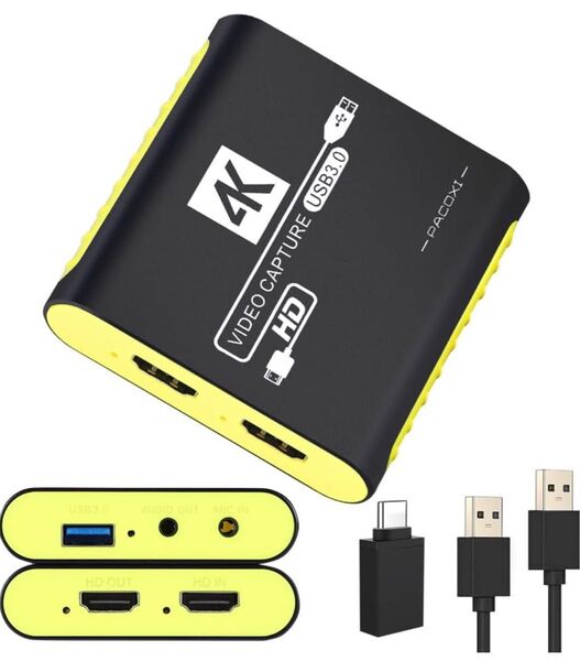 【新品】4K ビデオキャプチャーボード USB 3.0/USB C
