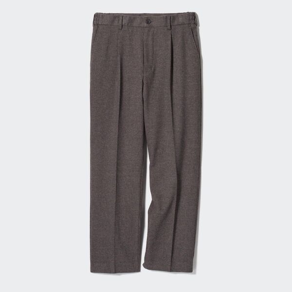 UNIQLO ユニクロ タックワイドパンツ チドリ