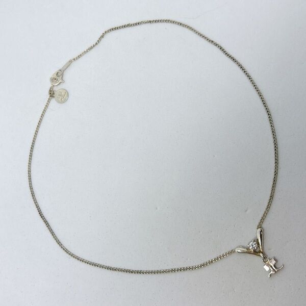 courreges クレージュ silver925 シルバー ロゴ ブ!ネックレス