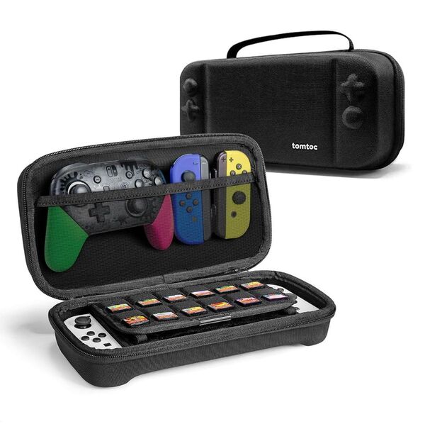 tomtoc Nintendo Switch 有機ELモデル対応 専用ケース プロコン収納 持ち運び プロコントローラー ゲーム