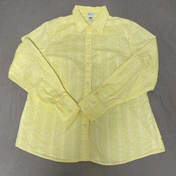 GAP 長袖シャツ レモンイエロー XL コットンシャツ ブラウス 黄色 ギャップ