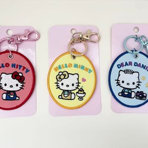 刺繍ワッペンキーホルダー キティ ハローキティ ミミィ ダニエル キャラクター大賞 第1弾 サンリオキャラクターズ サンリオ