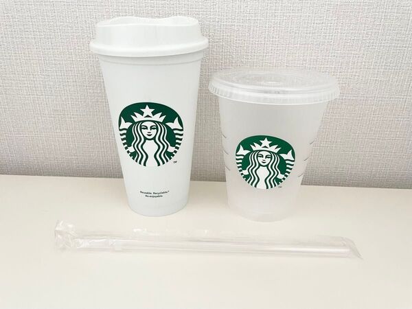 スターバックス スタバ リユーザブルコールドカップ リユーザブルカップ トール グランデ 透明 クリア ホワイト 白 コップ