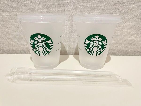 スターバックス スタバ Starbucks リユーザブルコールドカップ 473ml タンブラー カップ コップ 透明 クリア