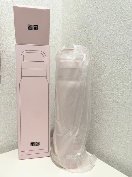 UNIQLO ユニクロ 感謝祭 炭酸対応 ステンレスボトル プレゼント ピンク 魔法瓶 保冷 保温 ノベルティ 非売品 限定 炭酸