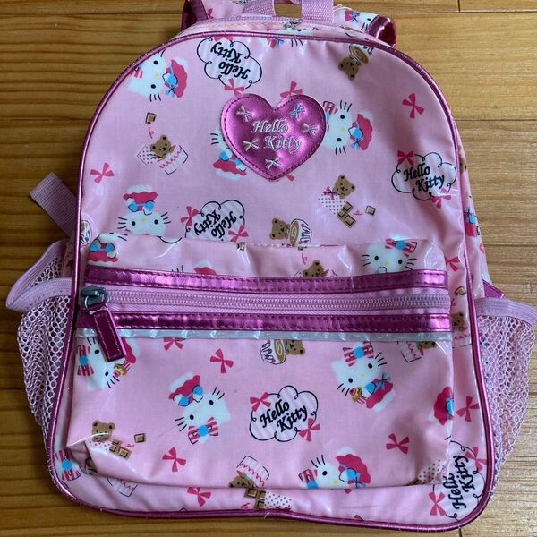 ハローキティ リュック 子ども用 中古 ジャンク HELLO KITTY リュックサック キッズ サンリオ