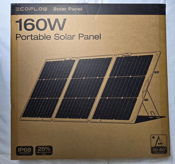 EcoFlow 160W 片面 ソーラーパネル GEN2 次世代N型シリコンセル EFSOLAR 160W-N