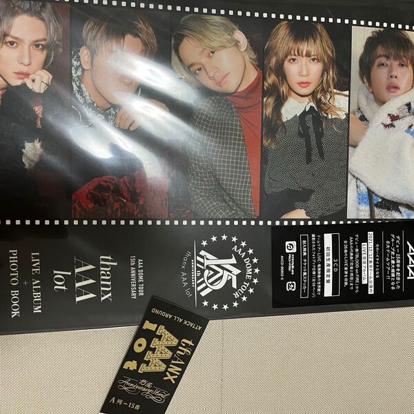 AAA DOME TOUR 15th ANNIVERSARY -thanx AAA lot- LIVE ALBUM」 CD 3枚組