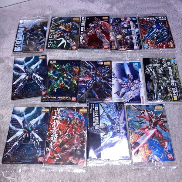ガンプラ ウエハース カード パッケージ アート14枚まとめ売り