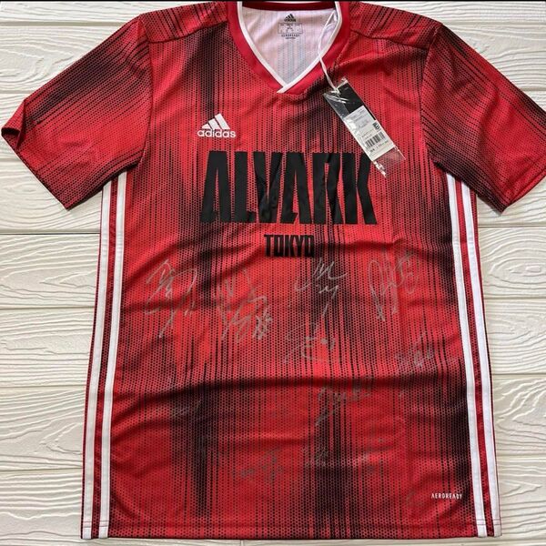 アルバルク東京 ALVARK TOKYO 2000-2021シーズン サイン入りTシャツ adidas