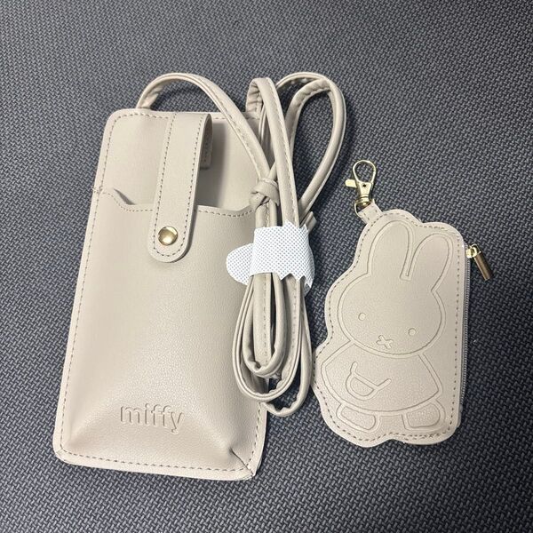 リンネル 付録 miffy スマホショルダーバッグ