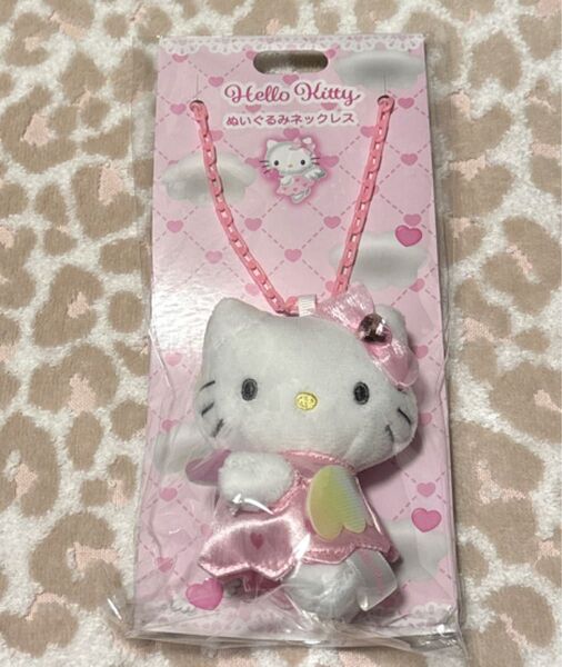 新品 ハローキティ ぬいぐるみ ネックレス 90s エンジェル ピンク 天使