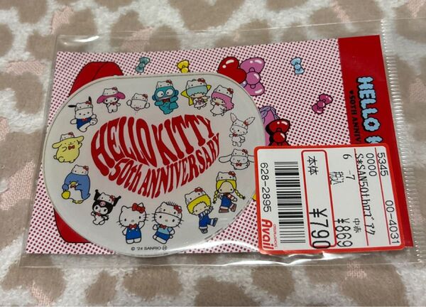 サンリオ ハローキティ 50周年 アクリルステッカー キティちゃん