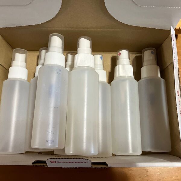 空スプレー プッシュ式 ホワイト 100ml 8本まとめ売り