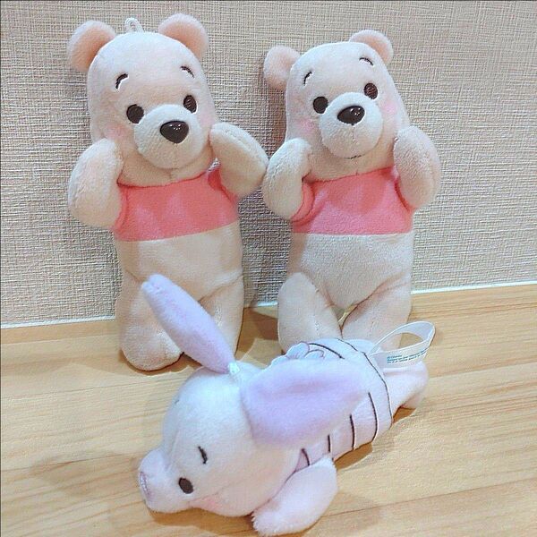 くまのプーさん マスコット さくらver. ピグレット 3個セット ぬいぐるみ