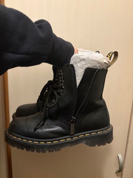 レザー Dr Martens レースアップブーツ BLK ドクターマーチン ブーツ